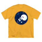 甘漏り屋の宇宙遊泳ビション ビッグシルエットTシャツ