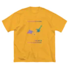 ハロー! オキナワの八重山病　グラデ ビッグシルエットTシャツ