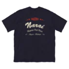 Nagano Design プロダクツ108のヴィンテージデザイン 奈良井宿 #1　濃色表裏 Big T-Shirt