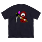 ナチュラルサトシのめへのドット絵 死神 ビッグシルエットTシャツ