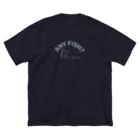 ari designの釣れた？ ビッグシルエットTシャツ