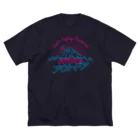 LONESOME TYPE ススのアウトドア（ネオン富士山） Big T-Shirt