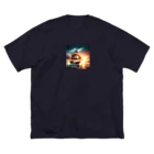 終わらない夢🌈の冒険船🚢✨ ビッグシルエットTシャツ