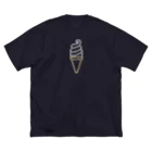 marinaのソフトクリーム（color） ビッグシルエットTシャツ