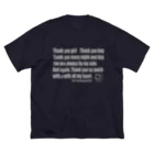 ＯＫダイレクト　powered by SUZURIのThank you Girl（英詞）復刻版 Big T-Shirt
