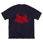 田所ひでのCORN SOUP （red） ビッグシルエットTシャツ