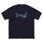 tamachiおりじなる。のseasons end しゅわしゅわラムネ(黒) ビッグシルエットTシャツ