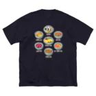 猫と釣り人のWASHOKU_2 ビッグシルエットTシャツ