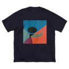 レターオールソーツのKaleidoscope 万華鏡 Katakana series ン ビッグシルエットTシャツ