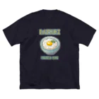 猫と釣り人のカマアゲウドン(ドット絵) ビッグシルエットTシャツ