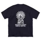 sawallowの聖なるネコ2 ビッグシルエットTシャツ