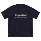 もりてつの!important(白文字) ビッグシルエットTシャツ