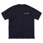 PitBullのtheシンプル　切り抜き ビッグシルエットTシャツ