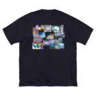 ざっか 夜光昼夢の#乱反射は鬱に効く ビッグシルエットTシャツ