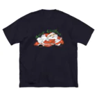 イエネコの今日しぼんだ風船のサンタを見たよ ビッグシルエットTシャツ