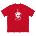 yuki-tsubakiのBetty skull 蛇 Big T-Shirt