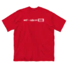 Goro-ChanのNOゲーム脳LIFE 白　バックプリント ビッグシルエットTシャツ