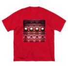 Anna’s galleryのVintage Psychedelic Red ビッグシルエットTシャツ
