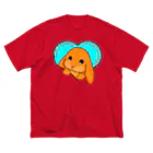 LalaHangeulのLop eared rabbit(ロップイヤーラビット) 英語バージョン ビッグシルエットTシャツ