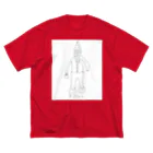 オチャノマ文具店 suzuri店のサンタクロース【GAHAKUシリーズ】 Big T-Shirt