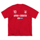 アージーのクロアチア ジャパン ワールド サッカー ビッグシルエットTシャツ