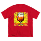 ベルギービールバー麦酒本舗公式グッズのベルギービールゴールデンエール version Big T-Shirt