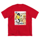 Saza-nami Antique designのかぼちゃにびっくり！ Big T-Shirt