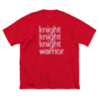 アルカナマイル SUZURI店 (高橋マイル)元ネコマイル店の3 knights,1 warrior(English ver.) ビッグシルエットTシャツ