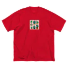 pain08のサボテンくん ビッグシルエットTシャツ