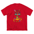 ivybloonの夏シリーズ　パイナップルおじさん ビッグシルエットTシャツ