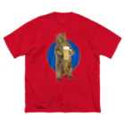 ムラマス カツユキのビア にベア for MEN  ビッグシルエットTシャツ