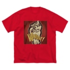 momo_emiのレッド　momo_emi Big T-Shirt