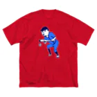 NIKORASU GOのこの夏おすすめ！野球デザイン「バント」＜文字なし＞（Tシャツ・パーカー・グッズ・ETC） ビッグシルエットTシャツ