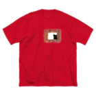 WAMI ARTの猫の窓レンガ Big T-Shirt