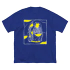 フクハラアキコの【audace × フクハラアキコ】laperirostum柄 ビッグシルエットTシャツ