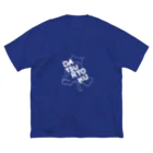 ロジローの脱力ネコ(白) ビッグシルエットTシャツ