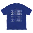 PyriteDesignのひらがな・カタカナ【Tシャツ】【デザイン色：白】【印刷面：前面】 ビッグシルエットTシャツ