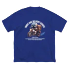 kazu_gのロボットバイク便(濃色用) ビッグシルエットTシャツ