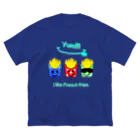 Yokokkoの店のI💛French fries（face ver.) ビッグシルエットTシャツ