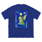 Kasaco's Design Roomの無病息災アマビエ君 ビッグシルエットTシャツ