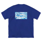 はむぴよもちの魚影 ビッグシルエットTシャツ