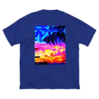 杠葉自由帳のSunset ビッグシルエットTシャツ