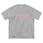 Wheelsのはんぐりーピンク ビッグシルエットTシャツ