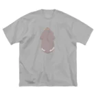 ゆうみんハウスのくっつきくまのすけ ビッグシルエットTシャツ