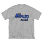 No.326のMagicブルーロゴ ビッグシルエットTシャツ