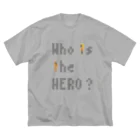 Who is the HERO? みやげもの屋のピクセルもじ と 剣 と 杖 Big T-Shirt