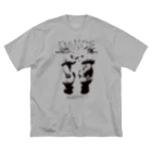 KOAKKUMAandAKKUMAのDANCE black ビッグシルエットTシャツ