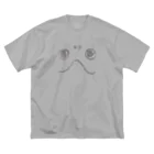 ペン丸のカメ顔 ビッグシルエットTシャツ