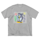 はちよんごのしゃくしゃくシャーク ビッグシルエットTシャツ