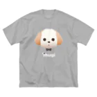 まっしろ本舗のうちのいぬ ビッグシルエットTシャツ